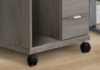 Office, File Cabinet, Printer Cart, Rolling File Cabinet, Mobile, Storage, Work, Brown Laminate, Contemporary, Modern - Grand