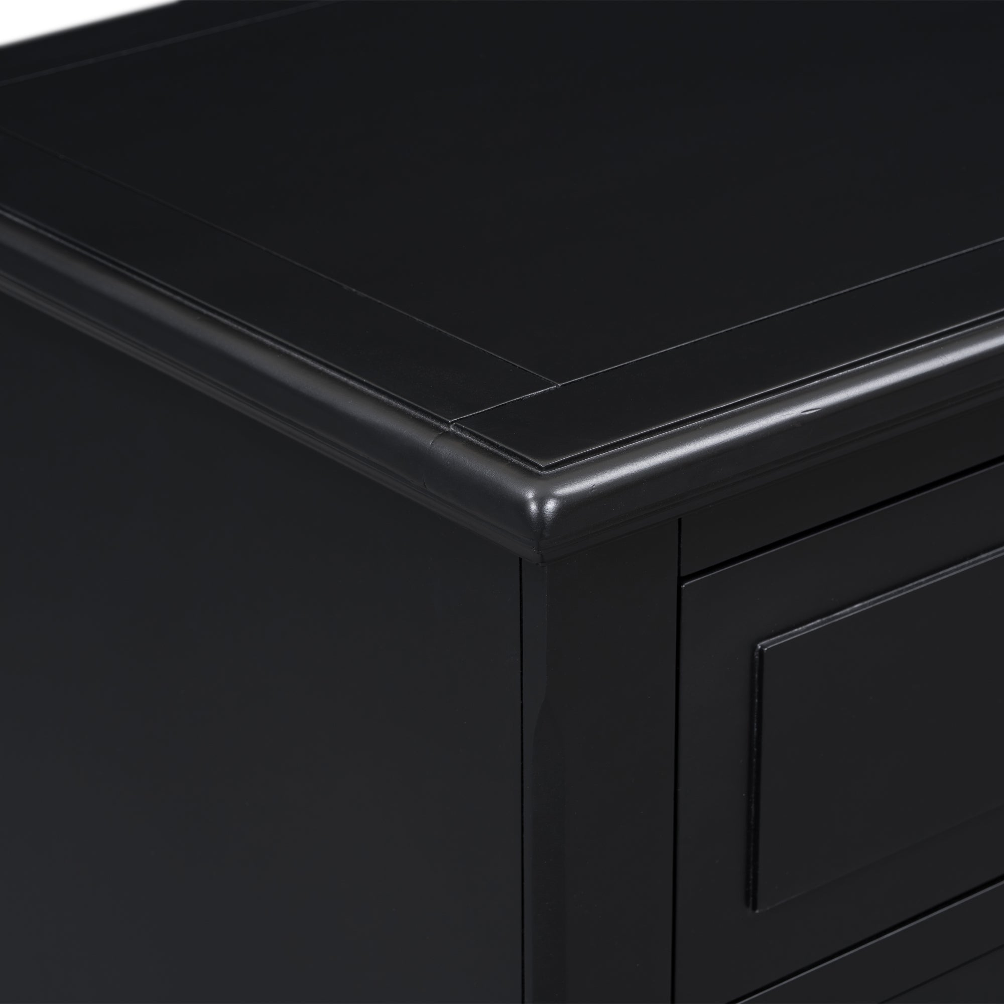 U_STYLE 28''painted Nightstand with 3 Drawers and Smooth Gliding Rails ,Simple Bedside Cabinet with Metal handle, Minimalist Sofa Side Table with rubber legs for Bedroom Sofa Couch Office - Grand Goldman Shop