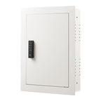 0.83 sq.ft Wall Safe, 3-Tier Hidden Wall Safe with Password, Key & Turning Knob, Q235 Cold-Rolled Steel In-Wall Box with Adju