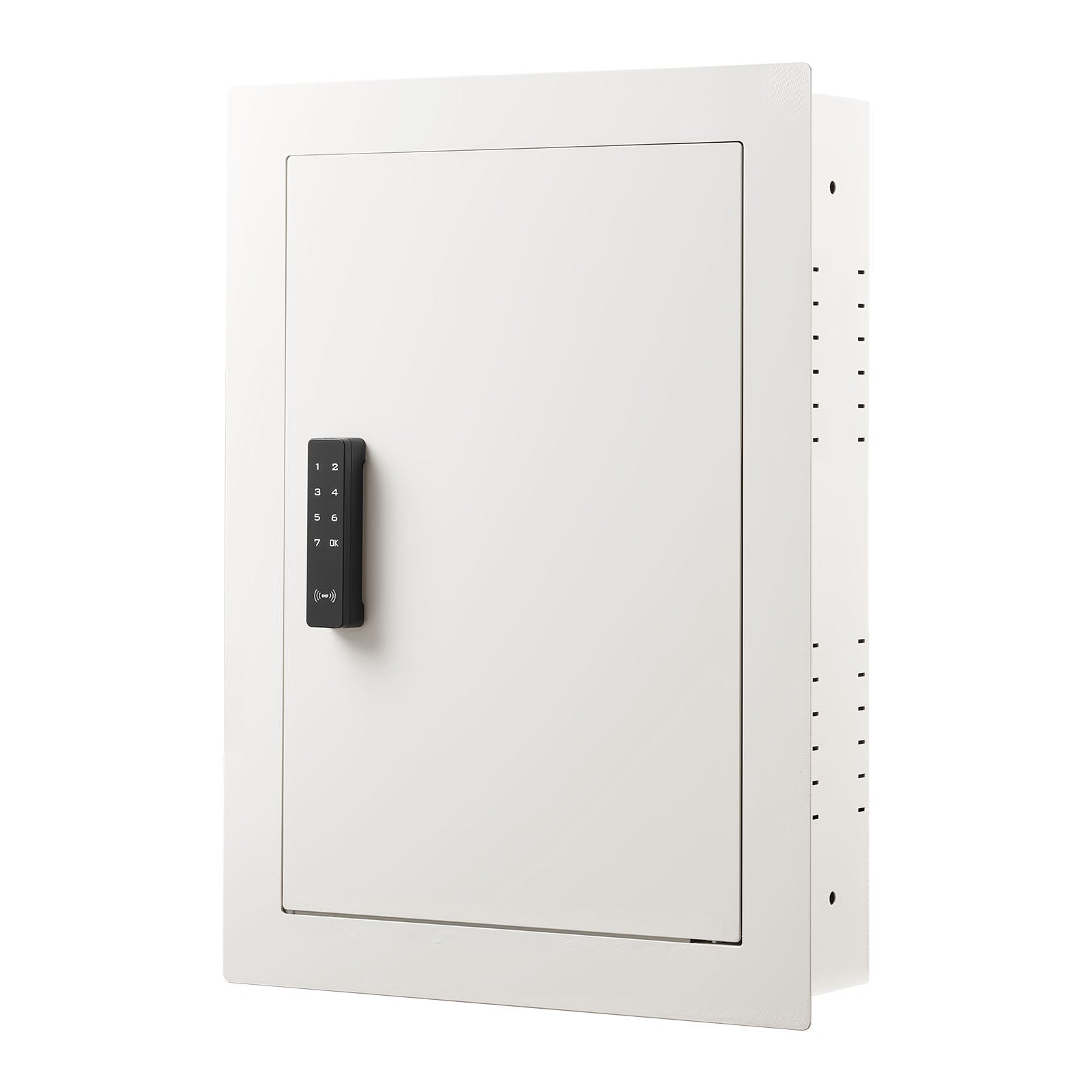 0.83 sq.ft Wall Safe, 3-Tier Hidden Wall Safe with Password, Key & Turning Knob, Q235 Cold-Rolled Steel In-Wall Box with Adju
