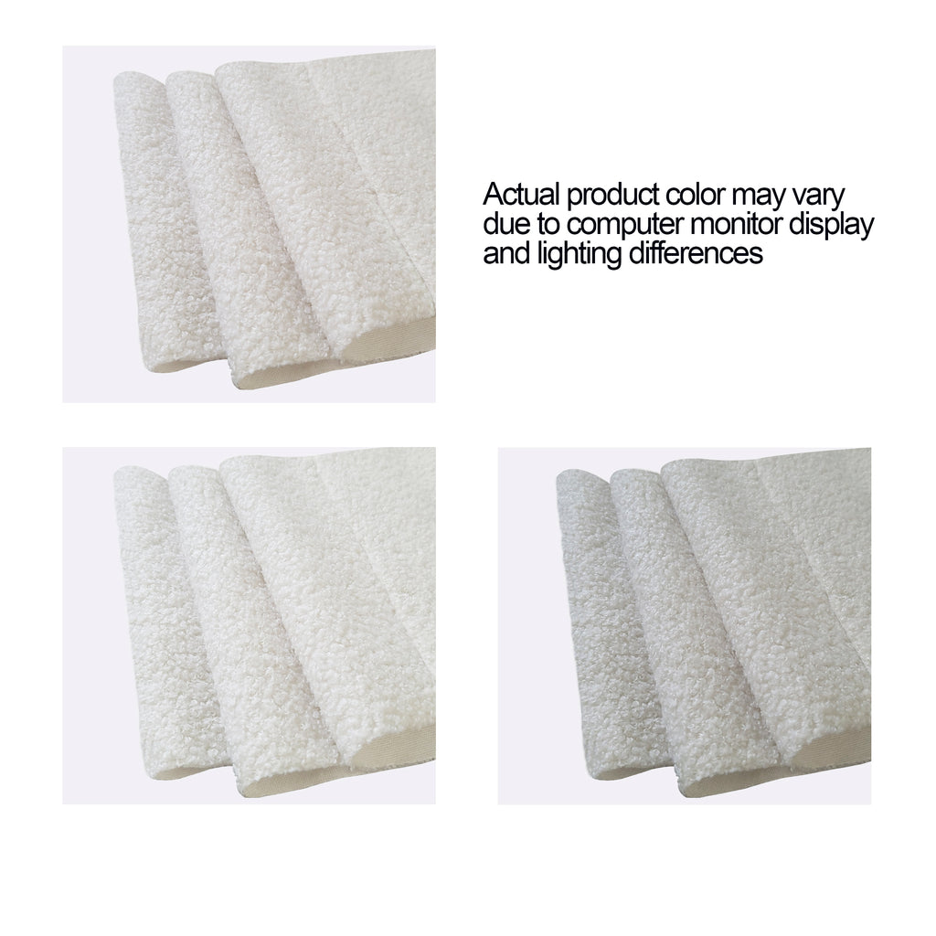 Elena Twin Size Ivory Boucle Upholstered Daybed with Ribbed Tufted Backrest in Lavish Modern Design - Grand Goldman Shop