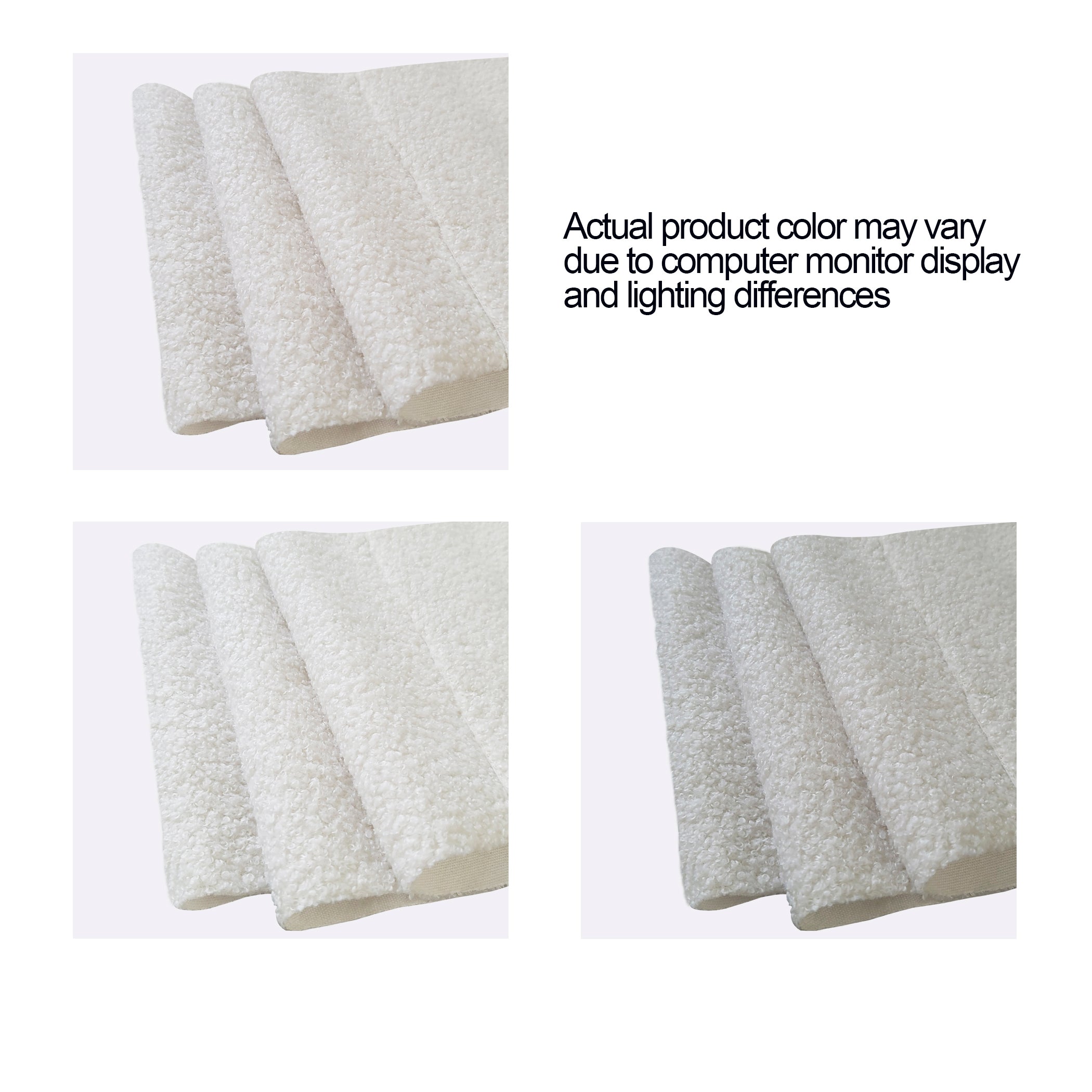 Elena Twin Size Ivory Boucle Upholstered Daybed with Ribbed Tufted Backrest in Lavish Modern Design - Grand Goldman Shop