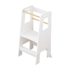 Kids Standing Tower, Child Kitchen Step Stool Toddler Wood Stepping Stool - Children's Montessori Stool - Adjustable Height, 