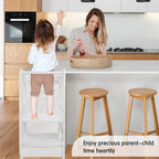 ECOMEX Toddler Standing Tower for Kitchen, Step Stool for Kid's Adjustable Height Learning Stool, Removable Anti-Drop Safety 