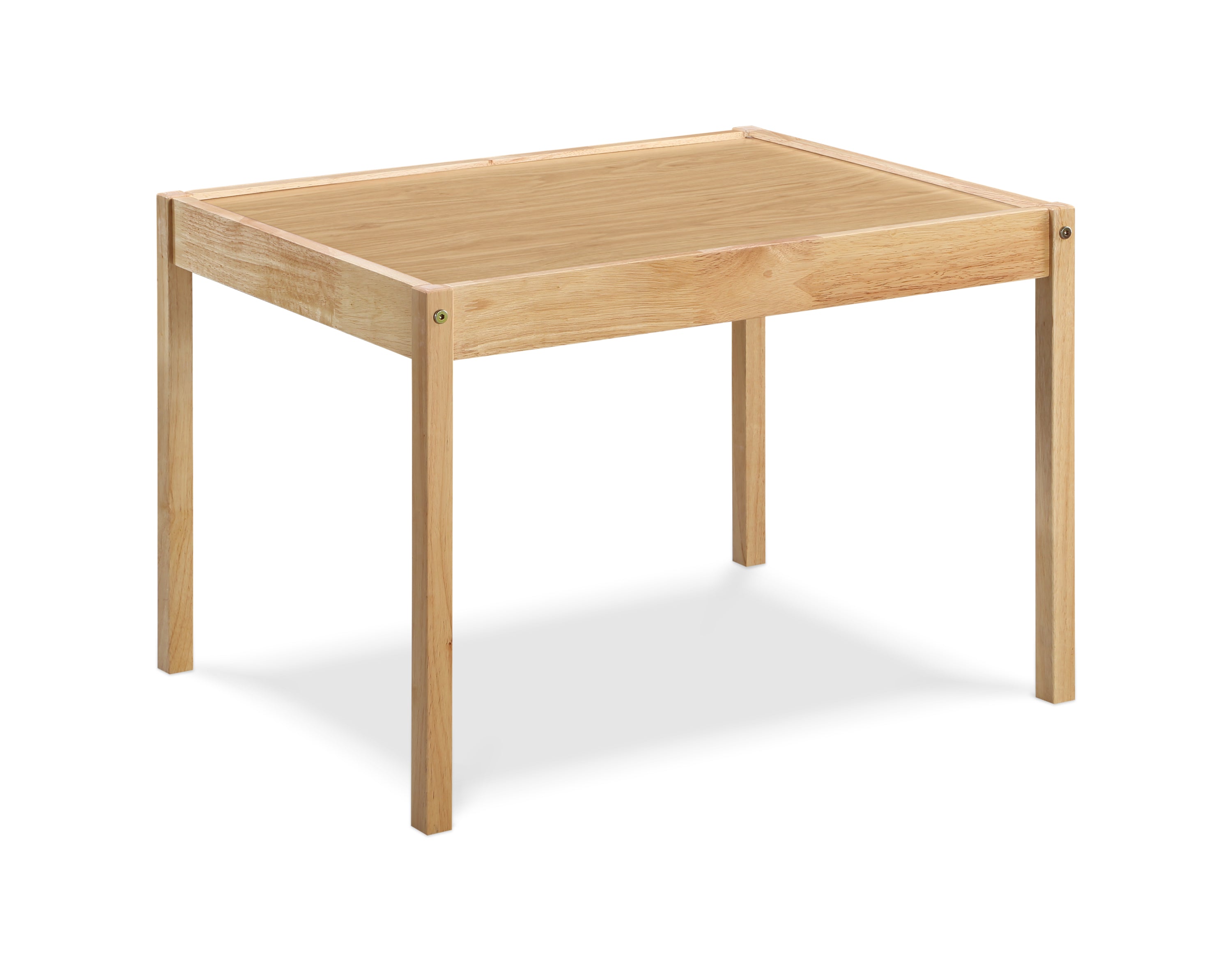 Della 3-Piece Solid Wood Kids Table & Two Chair Set, Natural | Premium Home Decor - Grand Goldman
