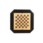 Bishop Black Finish Game Table (Game Board reversible, Chess Figure not included) | Premium Home Decor - Grand Goldman