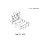 Avery Beige 5PC Queen Bedroom Set - Grand Goldman Shop