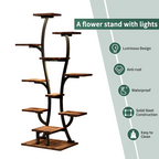 (Vase Shape) Plant Stand Indoor with Grow Lights, Indoor Plant Shelf, Metal Plant Flower Holder Stand, Vase Shape Plant Rack for Home, Patio, Plant Stand, Plant Stand Indoor - Grand Goldman Shop