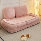 [VIDEO provided] Human Dog Bed ,Lazy Sofa Couch ,5 Adjustable Position,sit,sleep,fold,suit to put in bedroom, living room ,Space Saving Design,Pink - Grand Goldman Shop