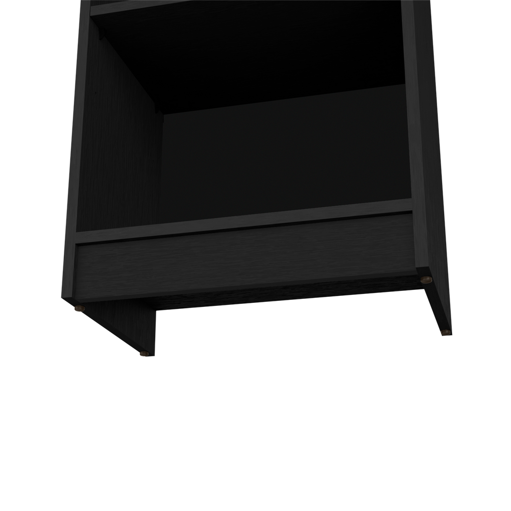 Bookcase Compact Bookshelf with Multiple Shelves, Black | Premium Home Decor - Grand Goldman