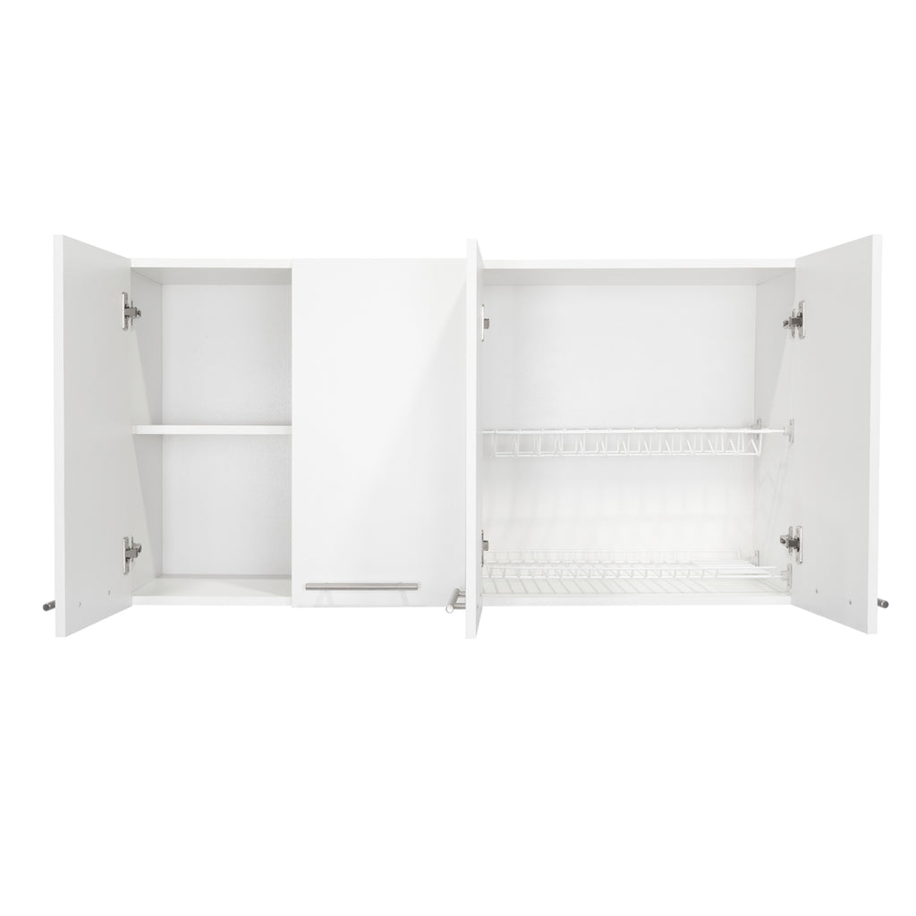 Sitka Wall Cabinet, Two Spacious Divisions, Four Doors - Grand Goldman Shop