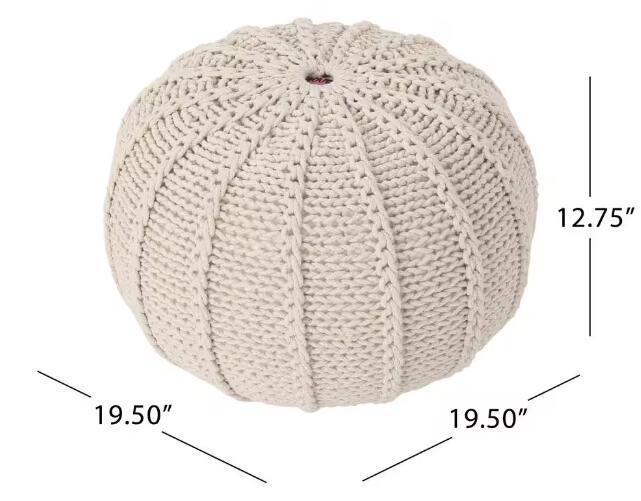 KNITED POUF - Grand Goldman Shop