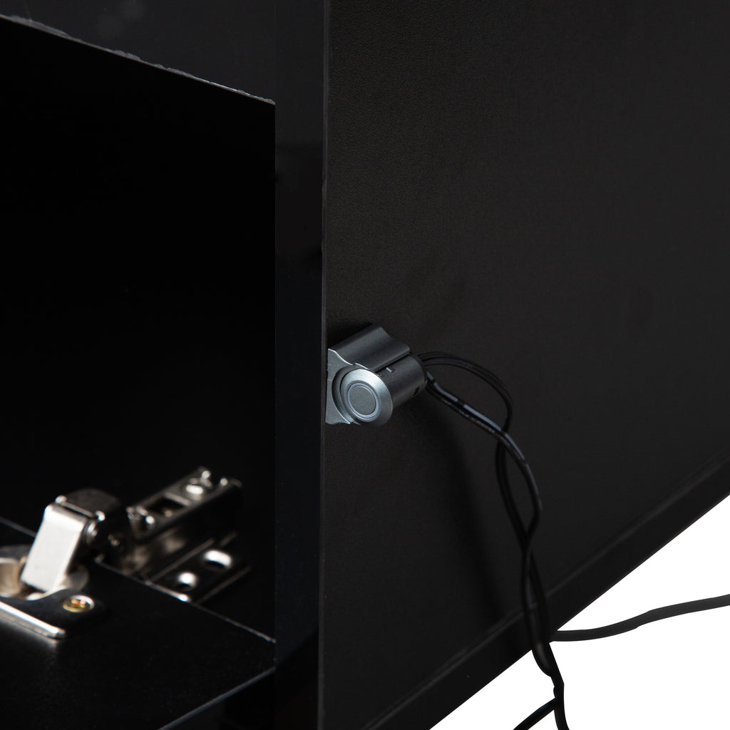 Floating TV Stand, Wall Mounted TV Shelf with Led Lights & Power OutletTV Cabinet for Black tv Stands for Living Room - Grand Goldman Shop