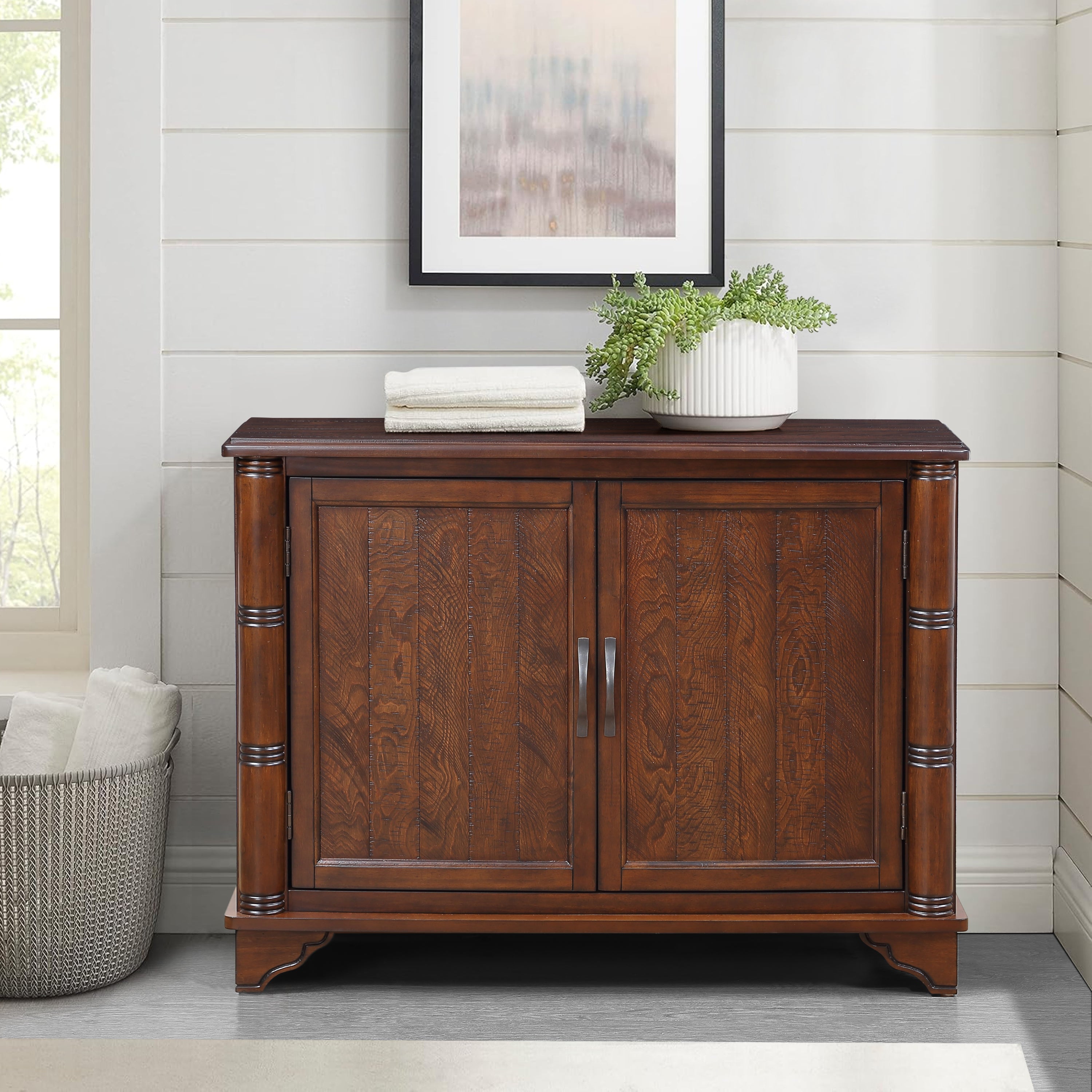 40'  Console Table with Storage Shelf, Retro Entryway Table with Adjustable Storage Shelf, Sofa Couch Table for Hallway, Entry Way, Living Room, Foyer, Light Espresso - Grand Goldman Shop