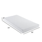 Twin Size 6 Inch Medium Firm Memory Foam Mattress, Breathable Pressure Relief Bed Mattress for Bedroom - Grand Goldman Shop