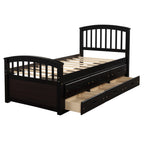 Orisfur. Twin Size Platform Storage Bed Solid Wood Bed with 6 Drawers - Grand Goldman Shop