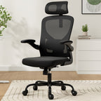 Ergonomic Office Chair, Home Office Desk Chair with Headrest, High Back Computer Chair with Armrests and Adjustable Lumbar Su