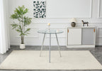 36 Inch Height Bar Table, 34 Inch Round Tempered Glass Top Pub Table with Chrome-Plated Silver Metal Legs, Modern Bistro Table for Kitchen Island/Bar/Cafe - Grand Goldman Shop