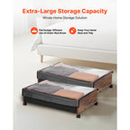 Under Bed Storage with Wheels 25.6x18.1x7.1 Inch Rolling Storage Bags 2 Pack - Grand Goldman Shop