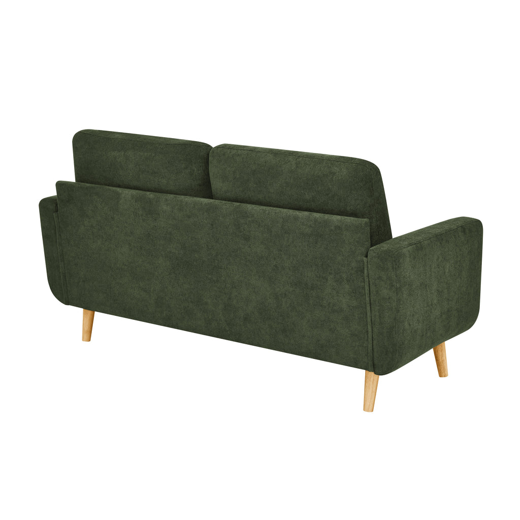67.7' Wide Mid-Century Modern Upholstered Tufted Loveseat Sofa With Wooden Legs - Grand Goldman Shop