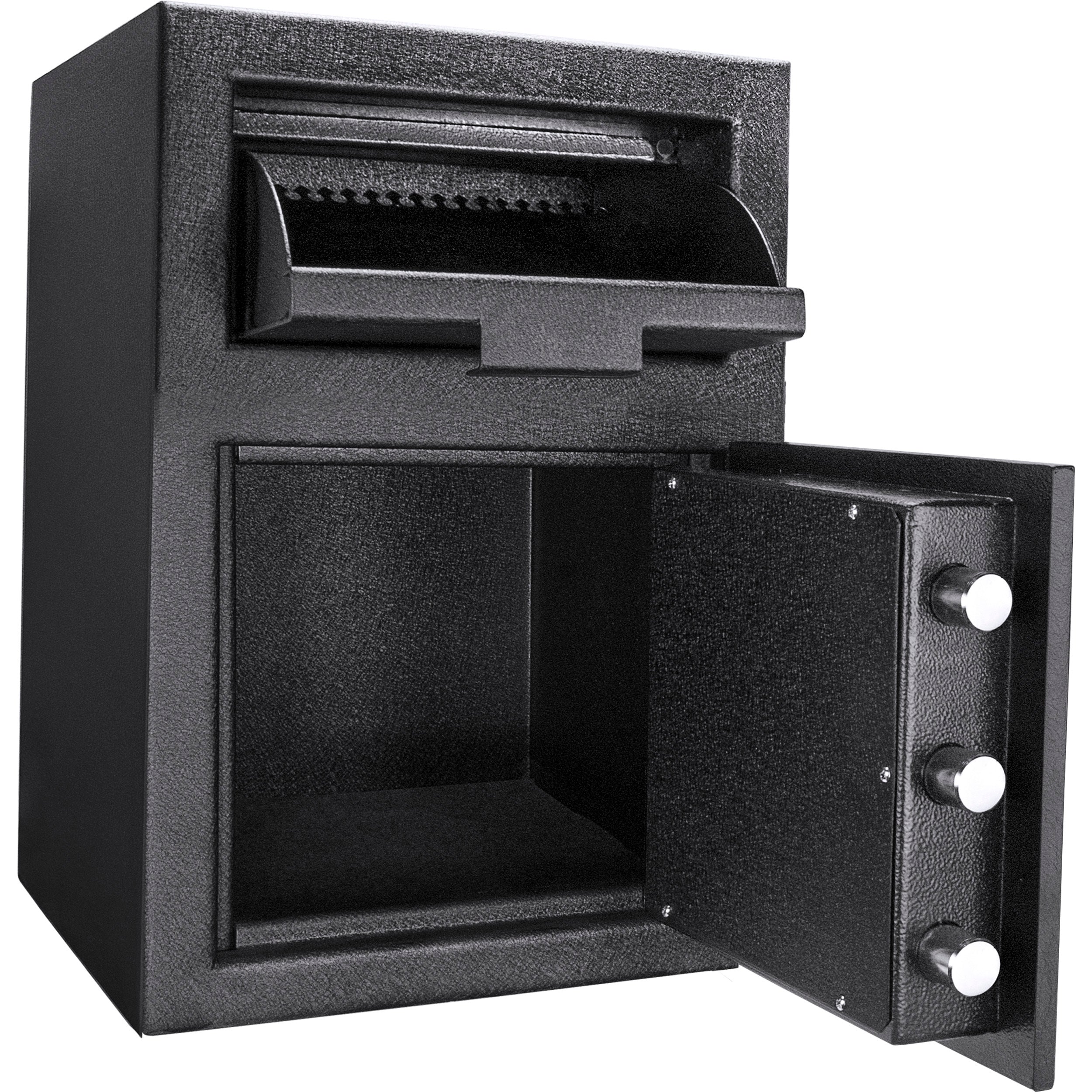Dx200 Keypad Depository Safe with Anti-Fishing Baffles in Black Steel, 14x14x20 inches - Grand Goldman