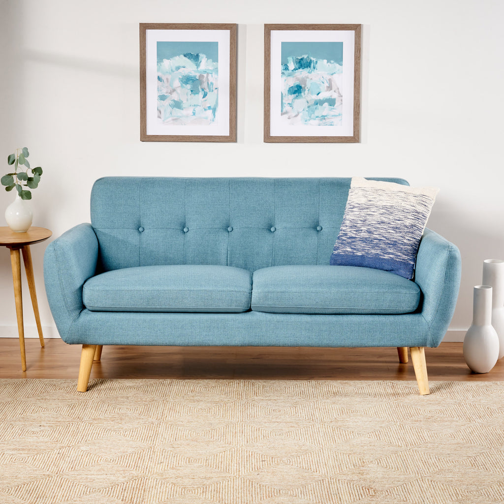 67.25' Button Tufted Loveseat - Grand Goldman Shop