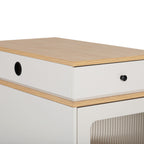 K&K 59.5' Kitchen Island with Extendable Dining Table, Kitchen Storage Table with Double-sided Storage, Kitchen Island with 2 Drawers, Power Outlet, Side Open Shelves, for Kitchen, Dining Room, White - Grand Goldman Shop