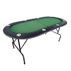 INO Design 73' Foldable Poker Table with Cup Holders #16364 Green | Premium Home Decor - Grand Goldman