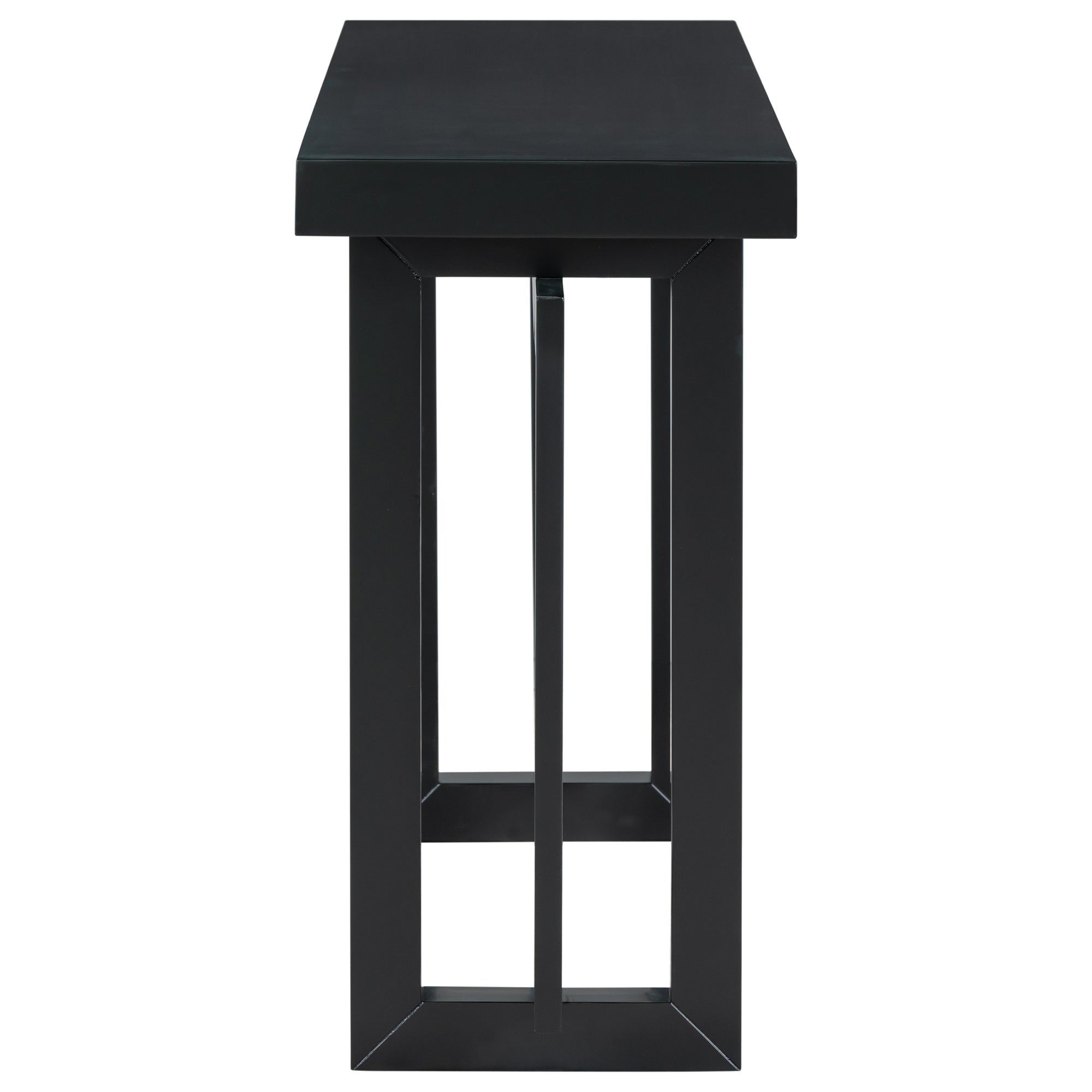 U_STYLE 59.1'' Painted Entryway Table with Pine Veneer,Unique Triple Rectangle Design Console Table with Thick Pine Wood Legs,Extra Long Sofa Table Versatile for Hallway, Living Room,Kitchen - Grand Goldman Shop