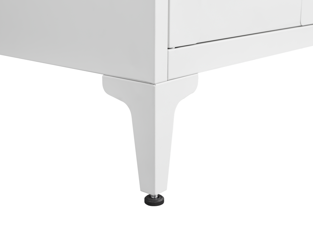 Metal Adjustable 2 Doors Metal Storage Cabinet Kitchen Pantry Cabinet With Adjustable Shelves all Steel Cabinet Locker For Ki