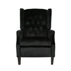 Pushback Recliner Chair, Fabric Armchair Push Back Recliner with Rivet Decoration, Mid Century Wingback Accent Chair for Living Room, Bedroom - Grand Goldman Shop