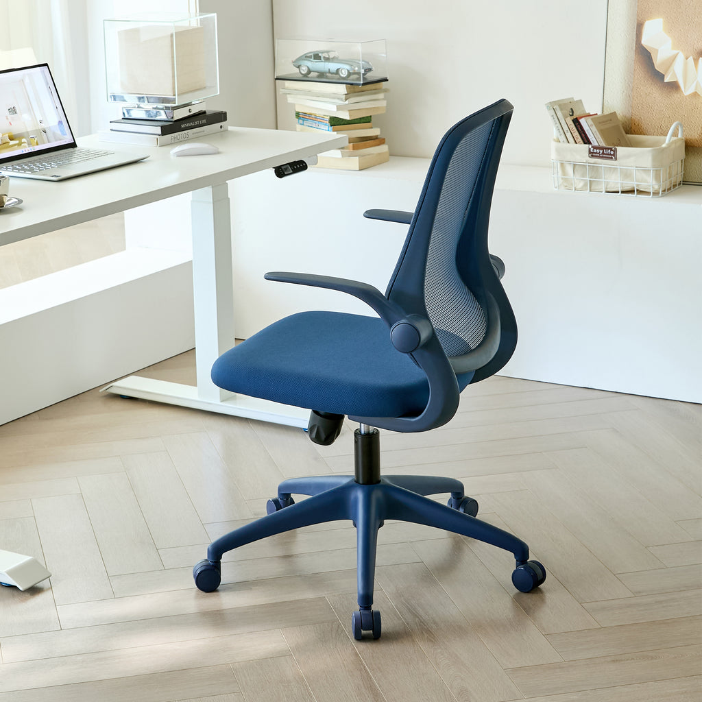 Ergonomic Color Office Chair 350LBS, Home Office, Mesh Back, Integrated Molded Foam, Comfortable Sitting, Flipping Armrest, F