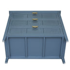 3-Drawer Cabinet for Bedroom, Living Room, or Study – Blue MDF American Furniture - Grand Goldman Shop