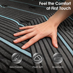 King Size Mattress,10 Inch Hybrid Mattress, Individually Pocketed Innerspring, Medium Firm - Grand Goldman Shop