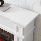 Only Mantel (NOT INCLUDED 23' FIREPLACE)--White, 45.6'W*11.8'D*40'H - Grand Goldman Shop