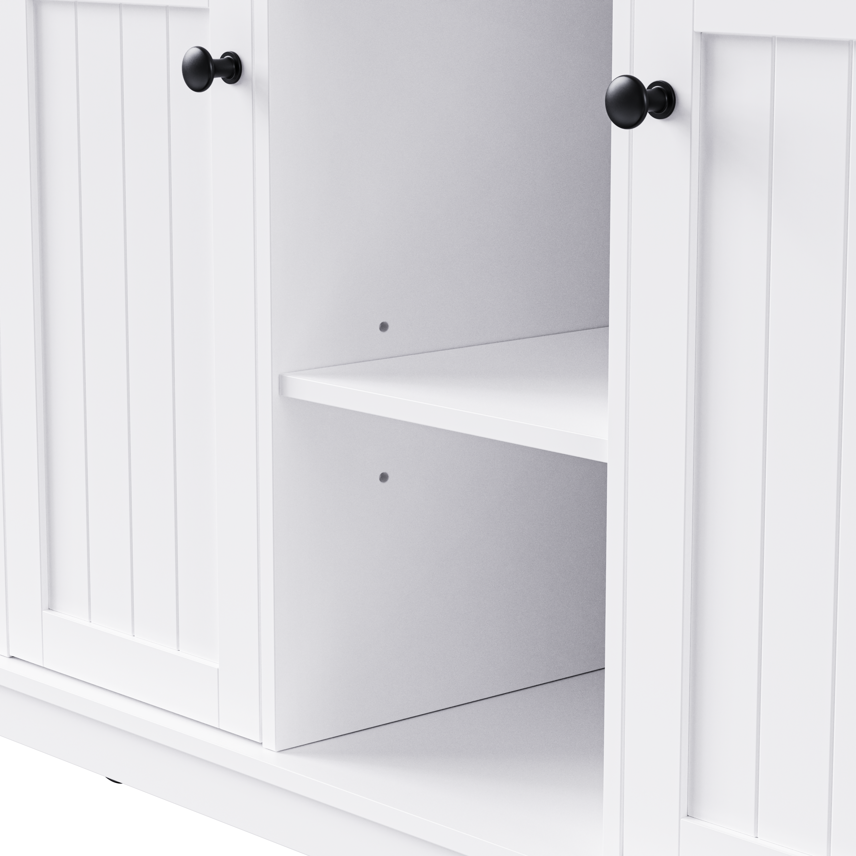 K&K 53inch Large Kitchen Island with Drop Leaf,Power Outlet,Door Internal Storage Rack,Rolling Kitchen Cart on 5 Wheels with 5 Open Side Racks for Kitchen,White (Two Packages)(Stools not included) - Grand Goldman Shop