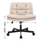 UPGRADE! Larger Size 360° Swivel Home Office Desk Chair with Wheels | Premium Home Decor - Grand Goldman