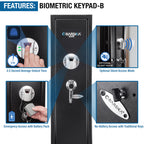 1 83 Cu Ft Biometric Rifle Safe - Shop Quality Furniture at Grand Goldman