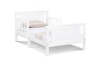 Connelly Reversible Panel Toddler Bed White/Rockport Gray | Premium Home Decor - Grand Goldman