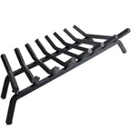 Fireplace Grate,Fireplace Log Holder,Heavy Duty Solid Cast Iron FIrewood Log Burning Rack for Inside The Fireplace Accessories Outood Fire Pit Kindling Fireplace Tools (36 inch) - Grand Goldman Shop