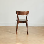 Natural Oak Dining Chair Set of 2 - Solid Wood, Walnut Finish, 46.5 * 54 * 80cm - Grand Goldman Shop