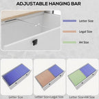Lateral File Cabinet,Filing Cabinet with Adjustable Hanging Bar,For Home and Office | Premium Home Decor - Grand Goldman