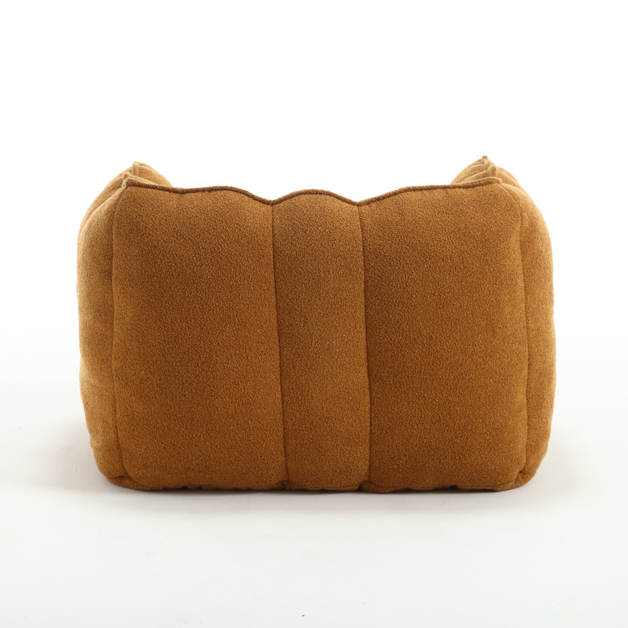 Soft Chenille Bean Bag Chair with High Resilient Foam for Living Room and Bedroom, Comfortable Square Lazy Sofa with Footstool for Adults - Grand Goldman Shop