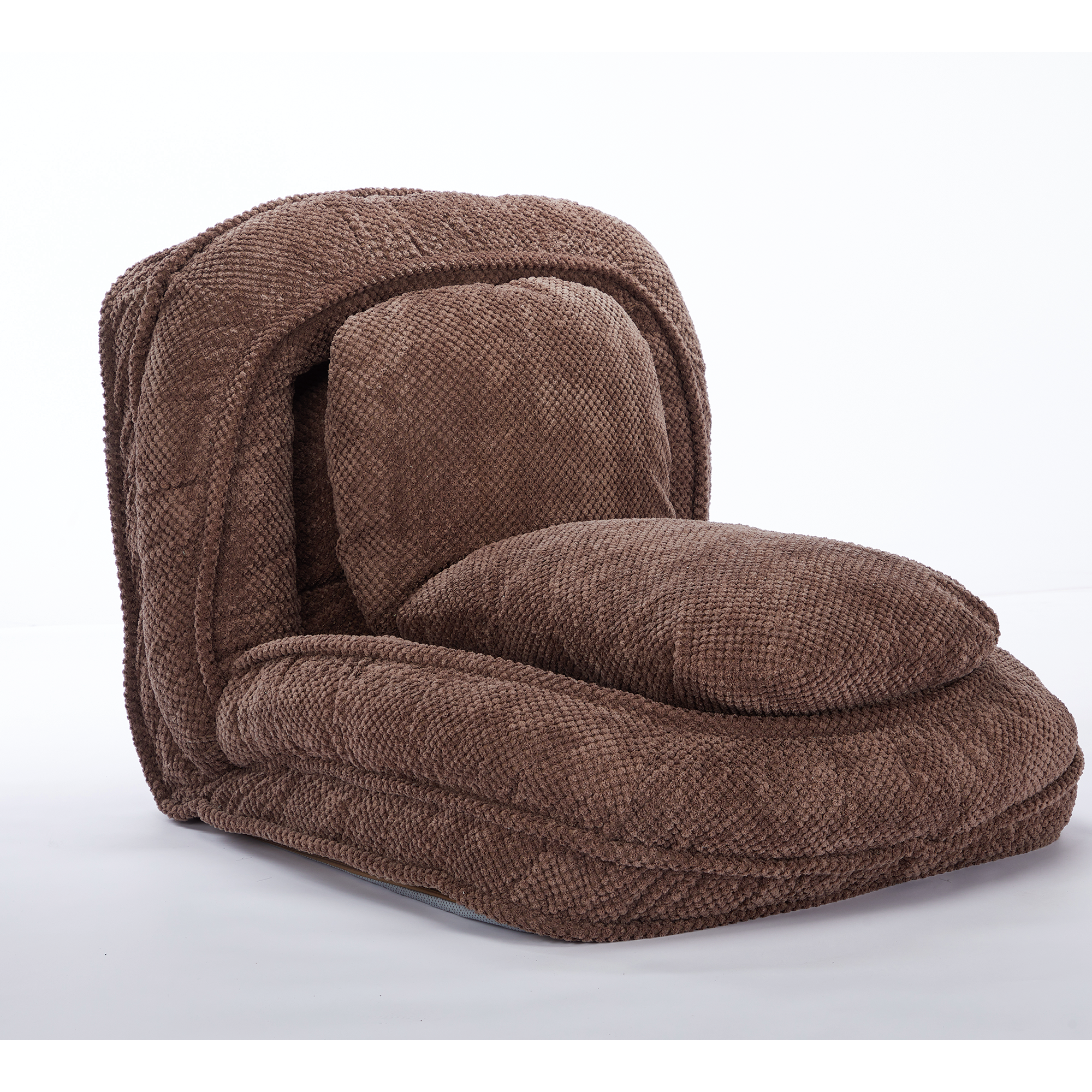 [VIDEO provided] Human Dog Bed ,Lazy Sofa Couch ,5 Adjustable Position,sit,sleep,fold,suit to put in bedroom, living room ,Space Saving Design,Brown - Grand Goldman Shop