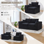 UNITED WE WIN Modular Sectional Sofa Cloud Couch,Comfy Cloud Modern Sofa,2 Seater with Cushion Covers Removable Furniture for Living Room Bedroom Apartments Dorms,No Assembly Required - Grand Goldman Shop