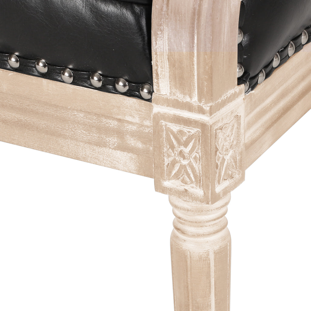 French Country Chesterfield Style Tufted Loveseat - Grand Goldman Shop