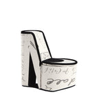 9' Tall Display Jewelry Box with Hidden Storage, High Heel Shoe Design, Stencil Letter Print - Grand Goldman Shop