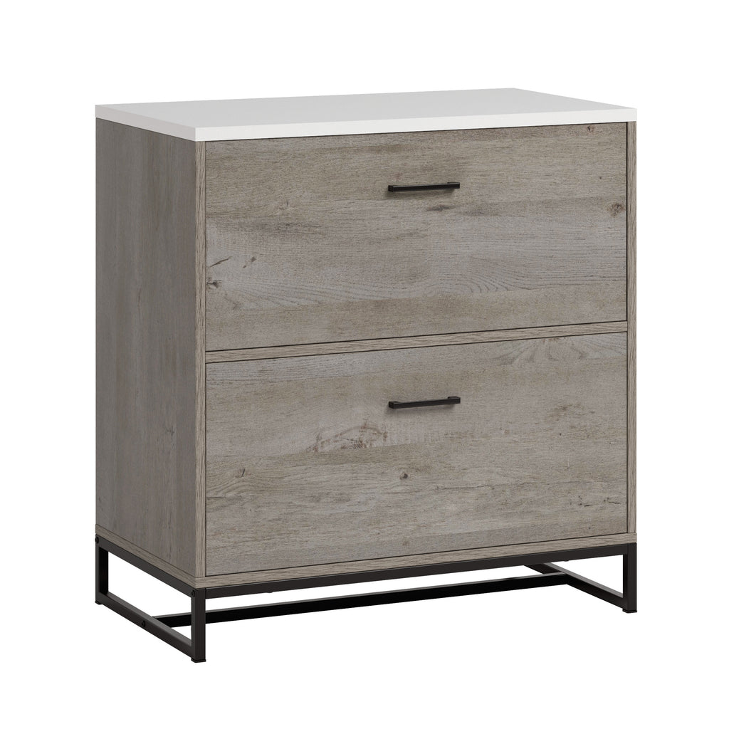 Lateral File with Full-Extension Slides, Brown finish - Grand Goldman