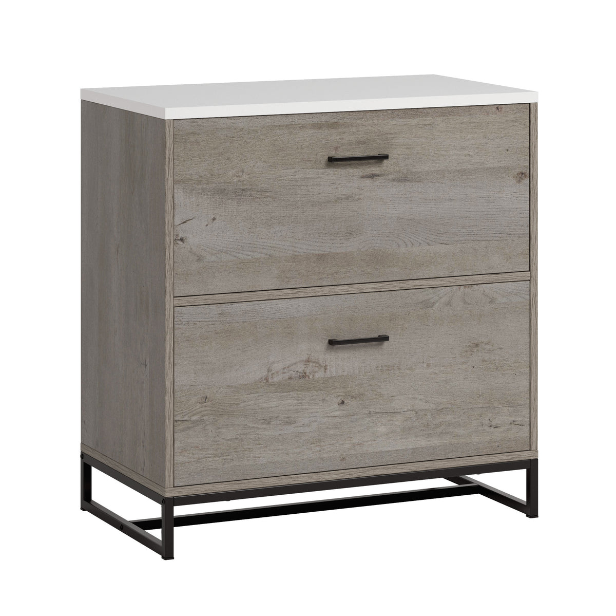 Lateral File with Full-Extension Slides, Brown finish - Grand Goldman