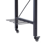 71''Adjustable Workbench with pegboard, Heavy Duty Wooden Desktop Workbench with Wheels, 1600 lb. Load Capacity, Rolling Work